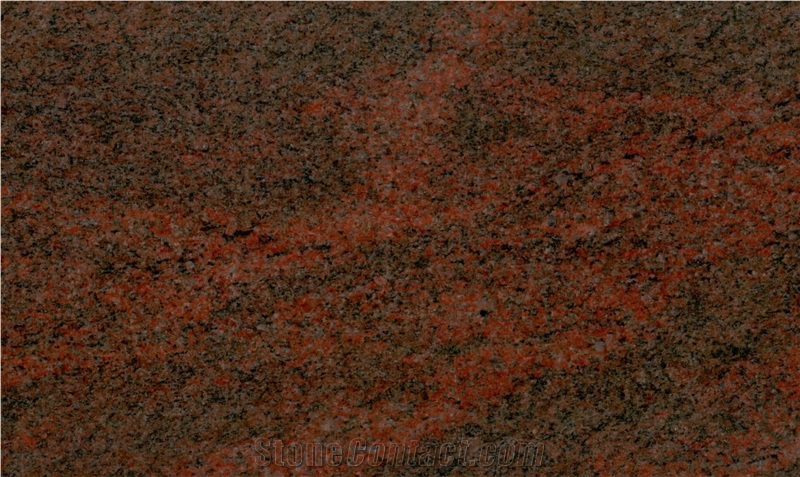 Red Multi Granite - Multicolor Red Granite