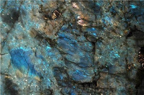 Labradorite Blue Granite Slabs,Luxury Stone for Interior Decor Project