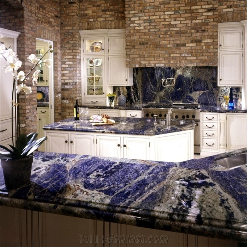 Sodalite Blue Granite Kitchen Countertop,Bench Top ,Islands Top
