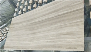 White Wood Grain Marble Tiles