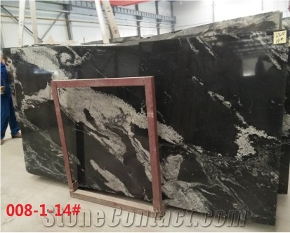 China Black Titanium Cosmic Black Granite