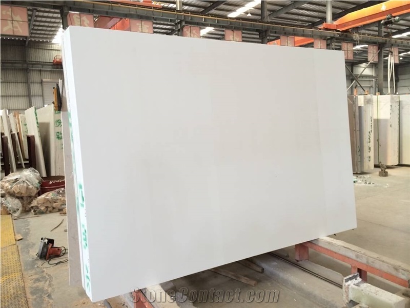 China Pure White Crystal White Artificial Marble