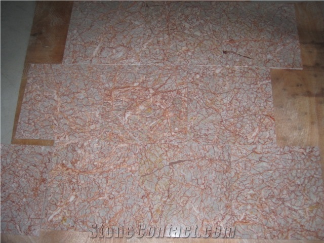 High Quality Polished Rose Red Marble Stone
