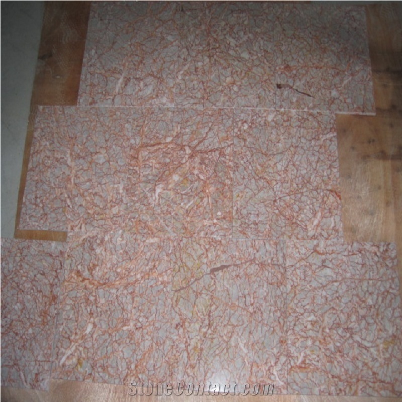 High Quality Polished Rose Red Marble Stone