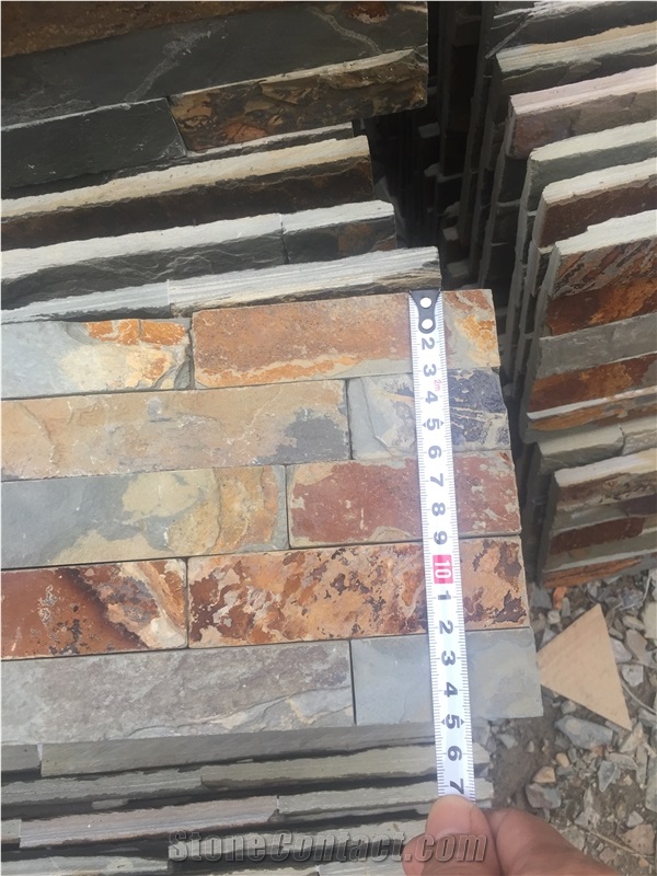 Natural Stacked Stone Veneer 60x15 Wall Cladding