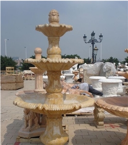 Sculptured Marble Fountain Hunan White Fountain