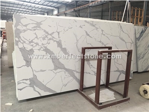 Artificial Marble Calacatta Marble Slabs Wall Tile