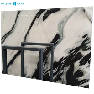 China Panda White Marble Tiles for Wall Decoration