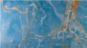 High Quality Natural Stone Blue Onyx Slabs Tiles