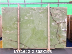 Hot Sale Translucent Green Onyx Slabs Tiles