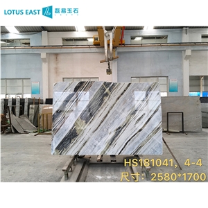 Hot Sell Bookmatched Blue River Marble Slabs