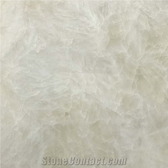Luxury Interior Design White Crystal Onyx Slab