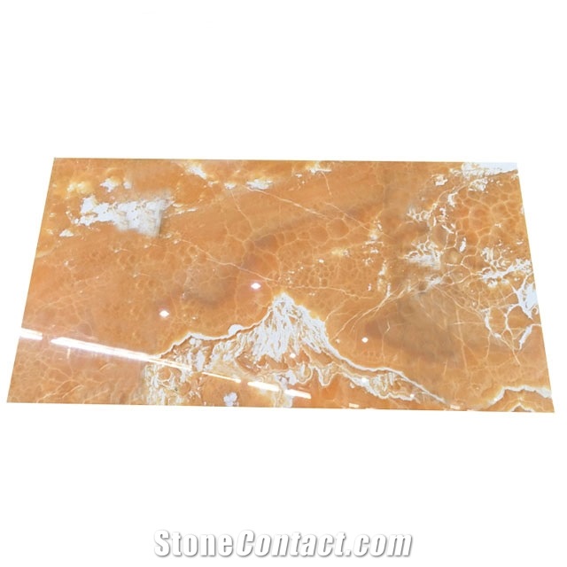 Natural Honey Orange Onyx with White Veins for Projects