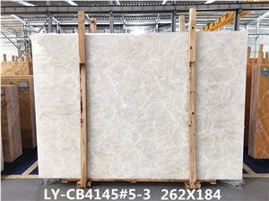 White Onyx Ice Connected Onyx Slabs