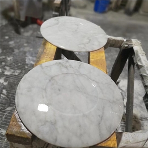 Carrara White Marble Table Top