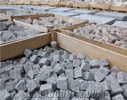Granite Landscaping Stones, Pedras Salgadas Granite Cobble Stone