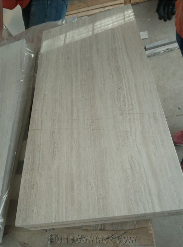Wooden White Marble Wall Covering Tiles