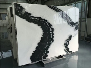 Panda White Marble Slabs & Tiles for Hotel Project