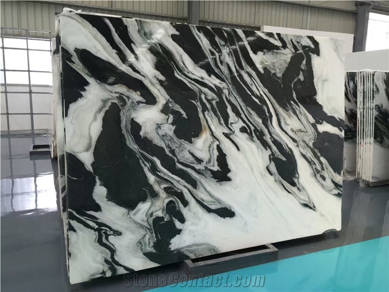 Panda White Marble Slabs & Tiles for Hotel Project