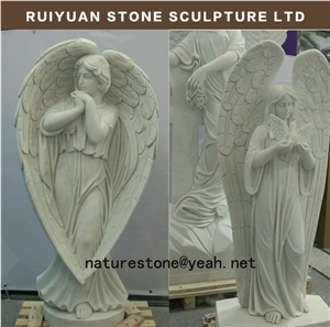 Angel Statue Angel Sculpture White Marble Statue