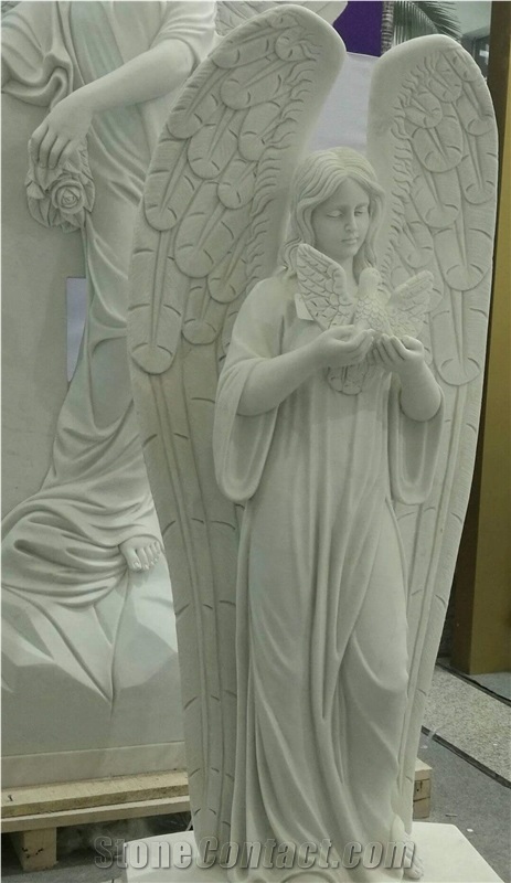 White Marble Angel Statue Angel Sculptures