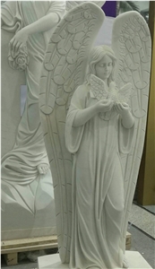 White Marble Angel Statue Angel Sculptures