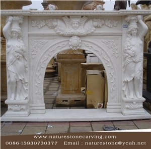 White Marble Fireplace Remodelings,Fireplace Mantel