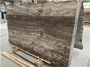 Iran Silver Grey Travertine Slabs & Tiles