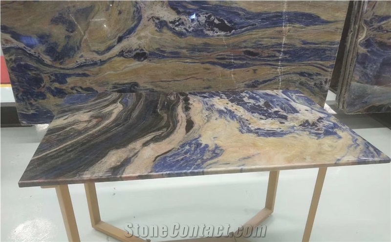 Natural Cloisonne Blue Granite Slabs & Tiles