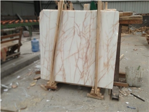 Red Line White Marble