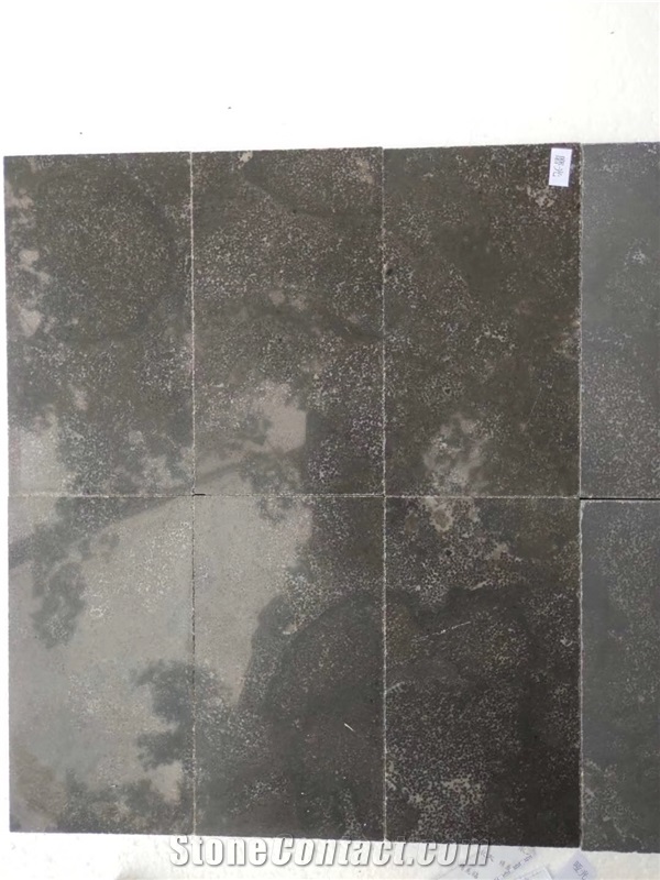 China Blue Limestone Polished Tiles for Flooring