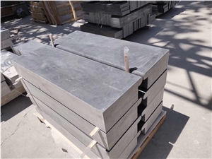 China Blue Limestone Polished Tiles for Flooring