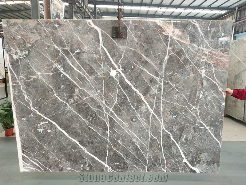 Pascal Grey Marble Polished Slabs for Feature Wall