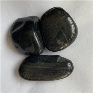 A Grade High Shinny Black Polished Pebble