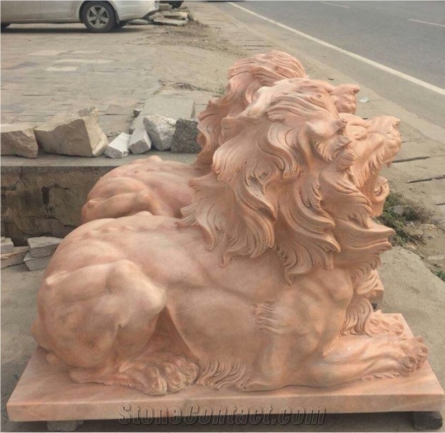 China Factory Supply Stone Outdoor Lion Statue