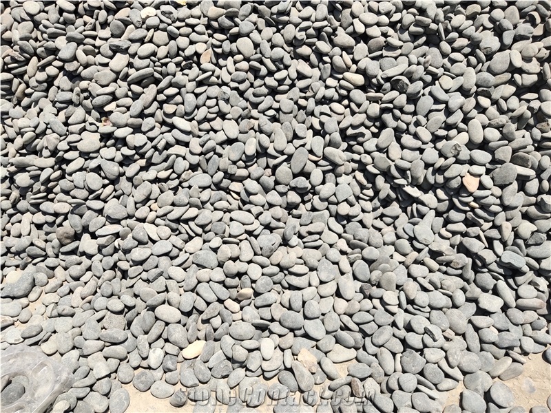 Natural Black Water Washed Pebble Stone