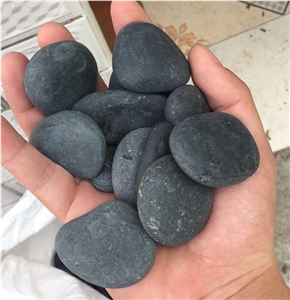 Natural Washed Dark Grey Pebble Stone River Pebble