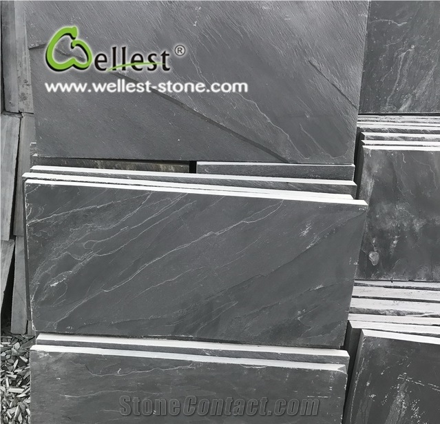 Good Price China Black Slate Floor Tiles