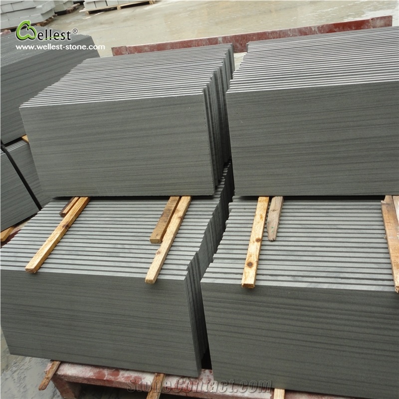 Sichuan Grey Wooden Grain Sandstone Tiles Slabs