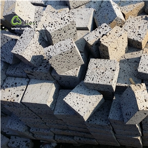 Zhangpu Black Volcanic Basalt Lava Stone Tiles