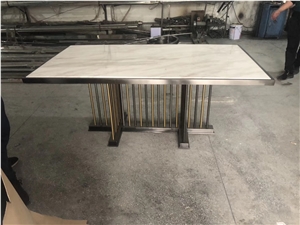 Cheap Square to Round Marble Slab Table Top