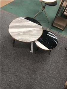Cheap Square to Round Marble Slab Table Top