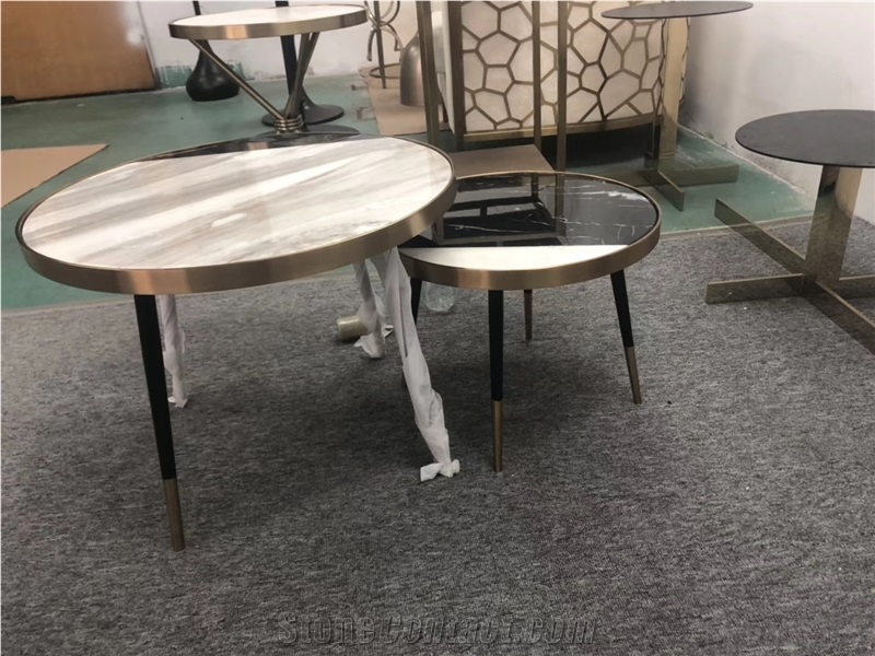 Square To Round Marble Slab Table, Round Marble Slab Table Top