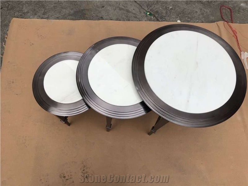 China Custom Cut Marble Table Top Dinner Table Top
