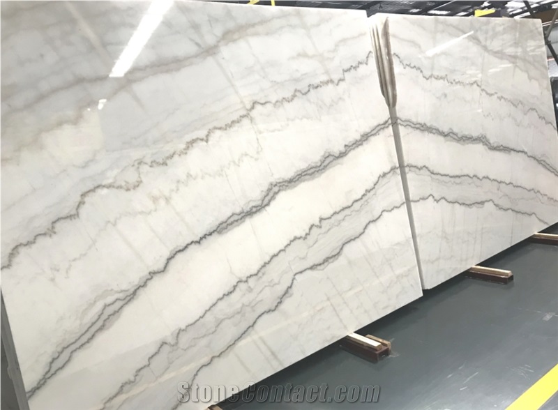 China Guangxi White Bookmatched Slabs