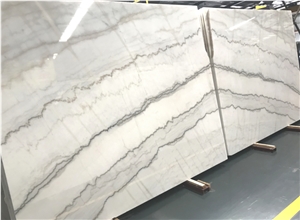 China Guangxi White Bookmatched Slabs