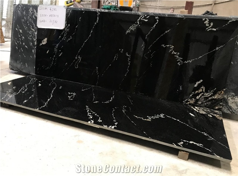 Titanium Black Granite Slabs P753720 3b 