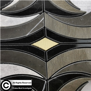 Commercial Qatar Designer Mosaic Pattern Tiles