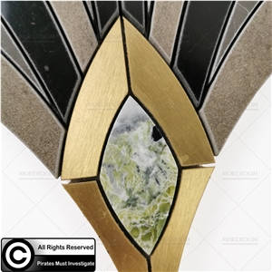 High End Expensive Marble Mosaic Flooring Tiles