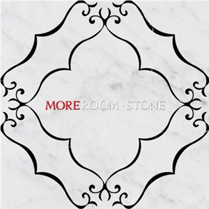 High End Expensive Marble Waterjet Medallion Tiles